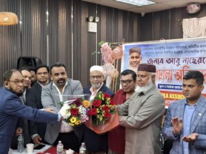 প্রধান নির্বাচন কমিশনার হওয়ায় আবু নাছেরকে সংবর্ধনা